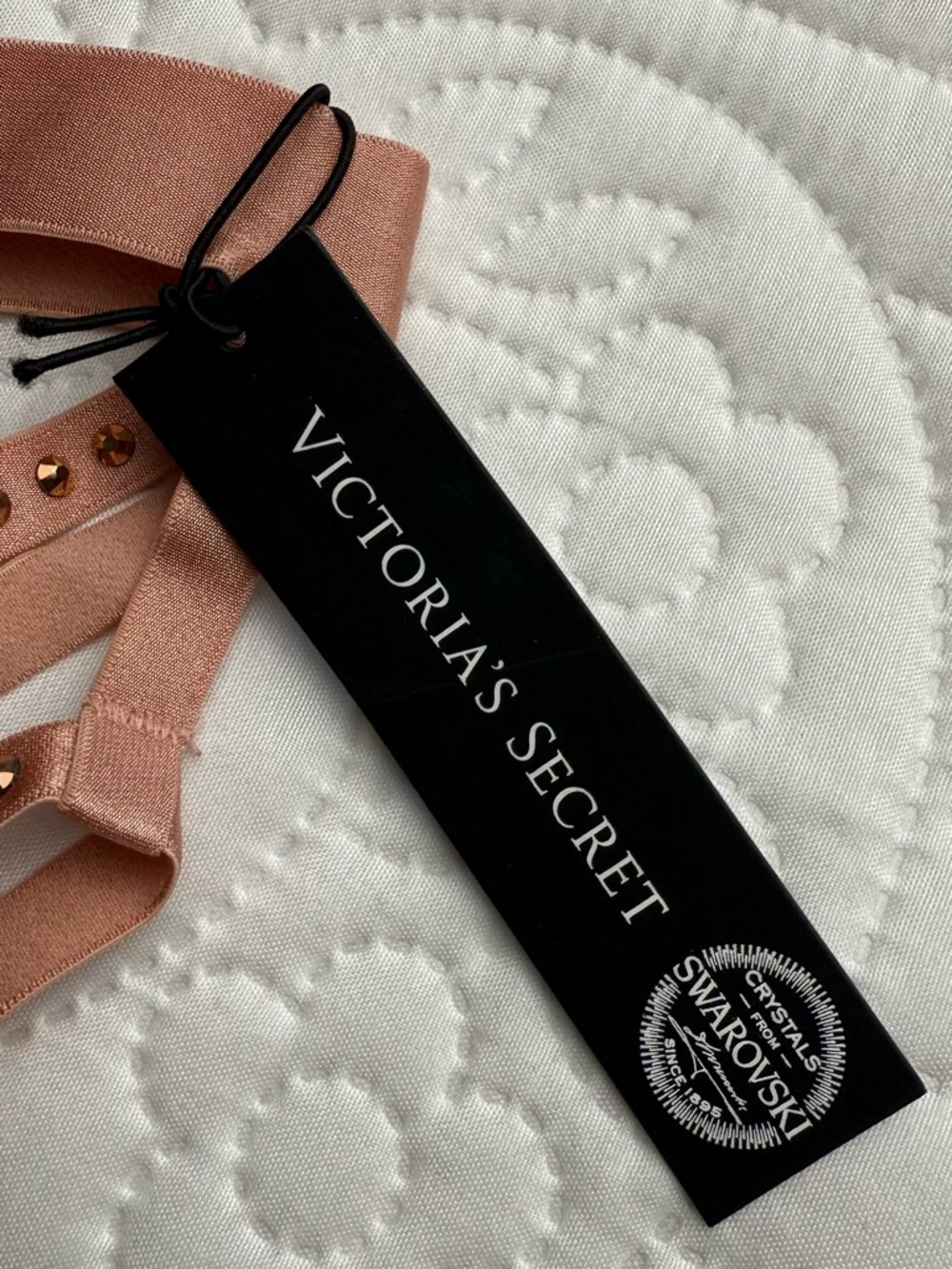 Victoria’s Secret Swarovski Crystal Cage Strappy Naked Garter Belt Medium Large - Picture 3 of 7